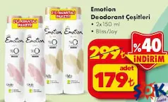 EMOTİON DEODORANT ÇEŞİTLERİ 2X150 ML